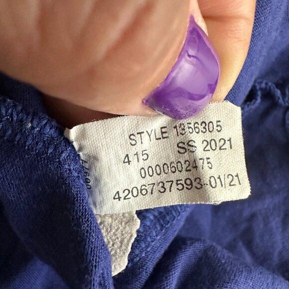 2/$30 Under Armour Sportstyle Logo Short Sleeve Tee Royal White XL #A0774 - Picture 6 of 7